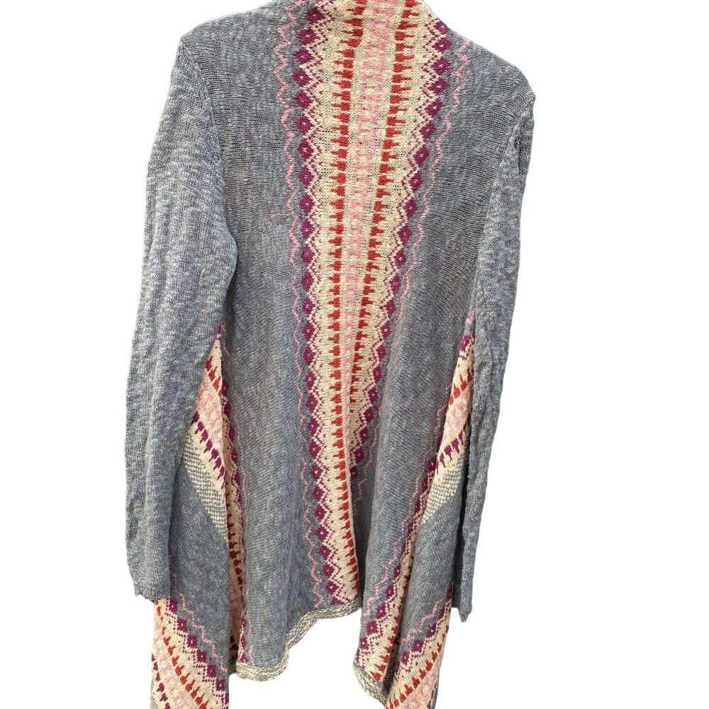 Mossimo Supply Co. Womens Open-Front Knit Cardigan With Aztec Pattern - Picture 2 of 6
